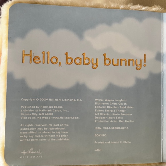 Hello, Baby Bunny! Plush Hallmark Book - Picture 4 of 10